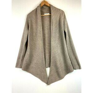 Reitmans Women's Beige Open Asymmetrical Cardigan Size M